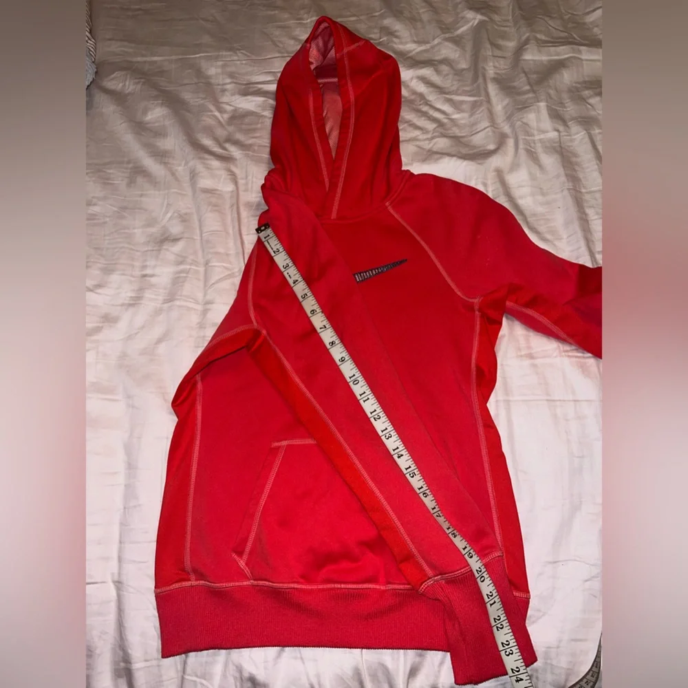 Nike Red & Black Logo Hoodie Size S
